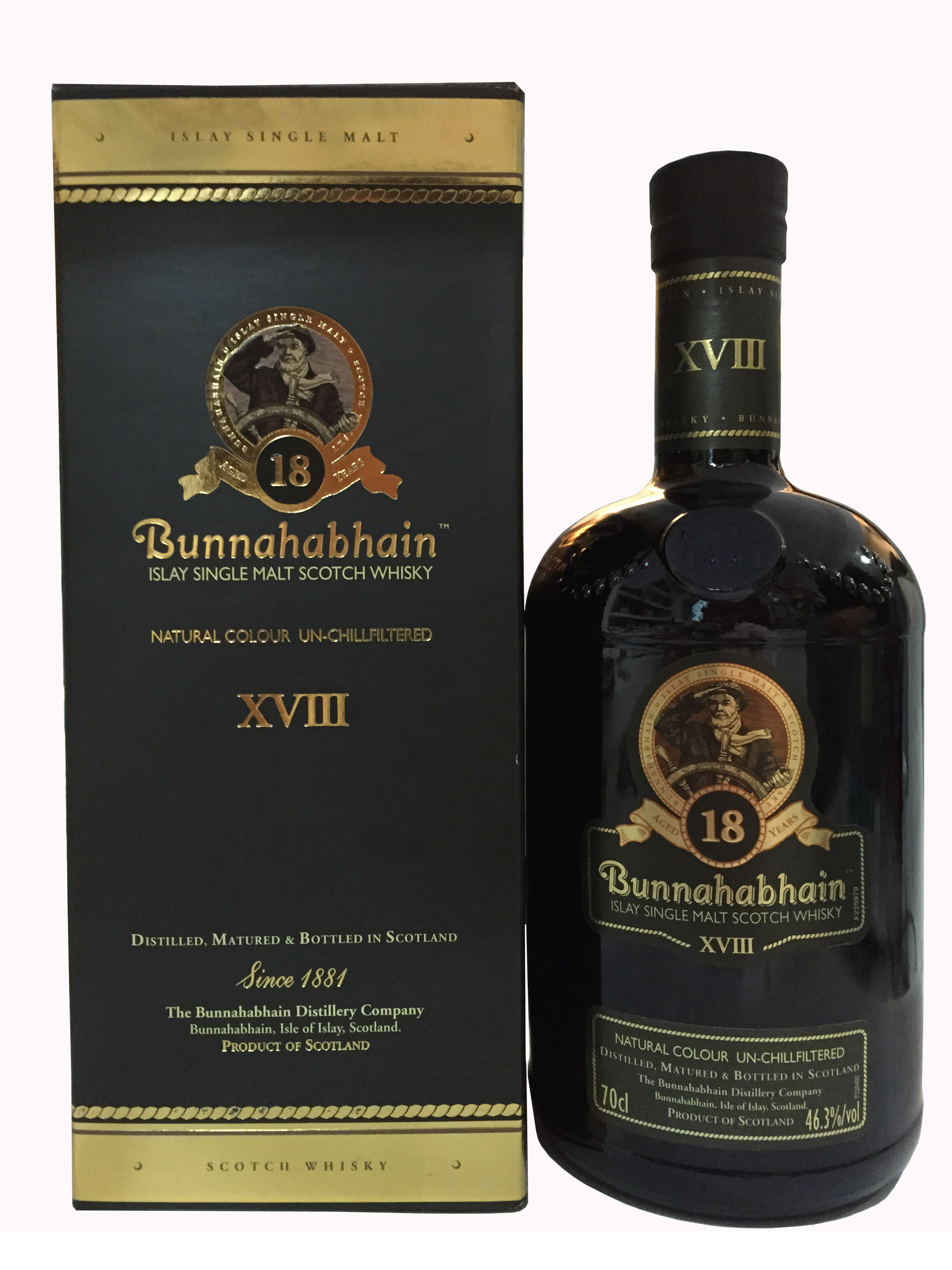 布納哈本18年艾雷島單一純麥威士忌