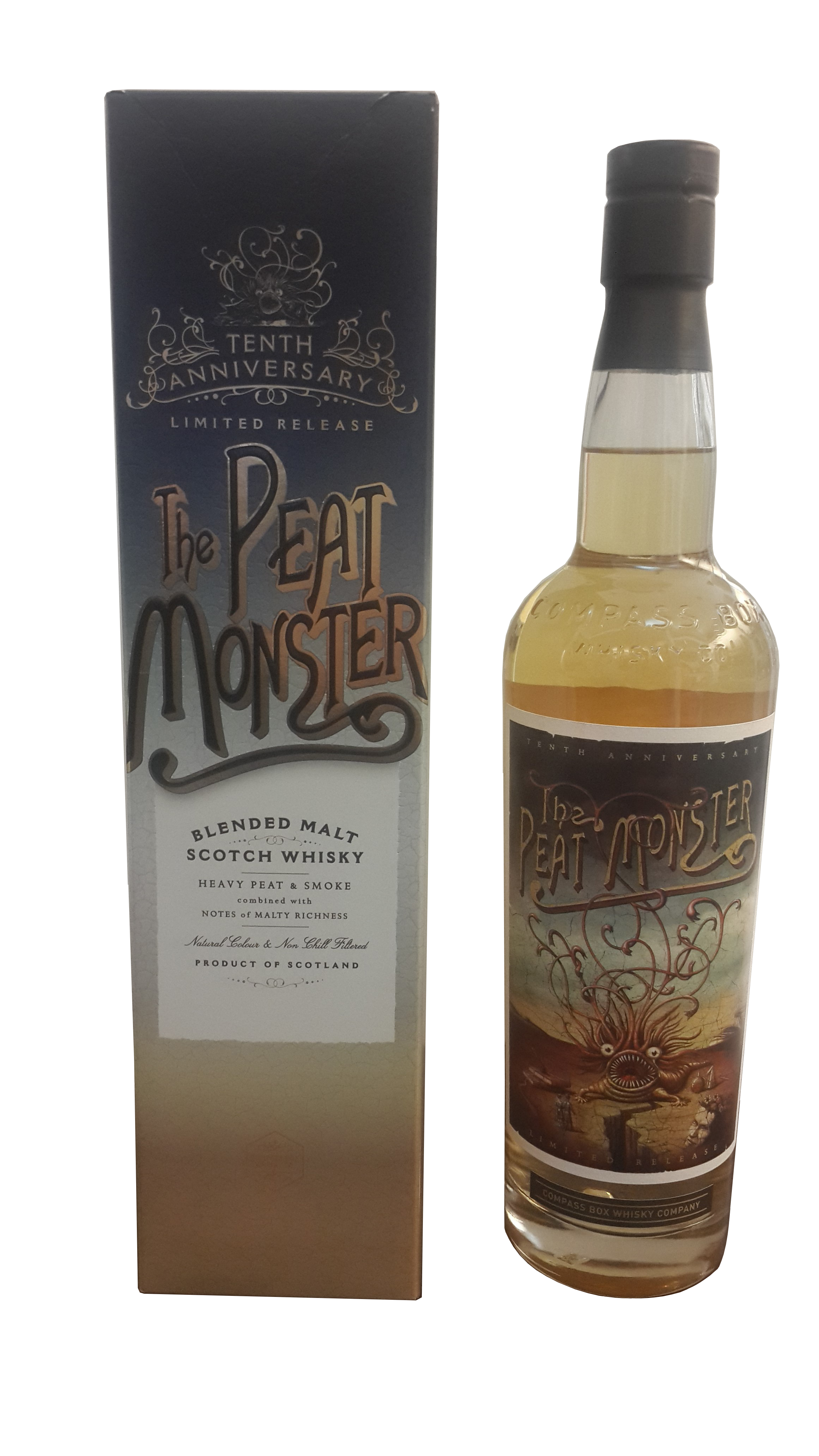 威海指南針 泥煤怪獸 10周年限量版威士忌
